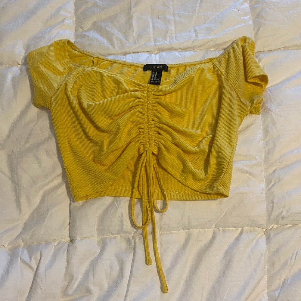 Forever 21 Ruched Crop Top